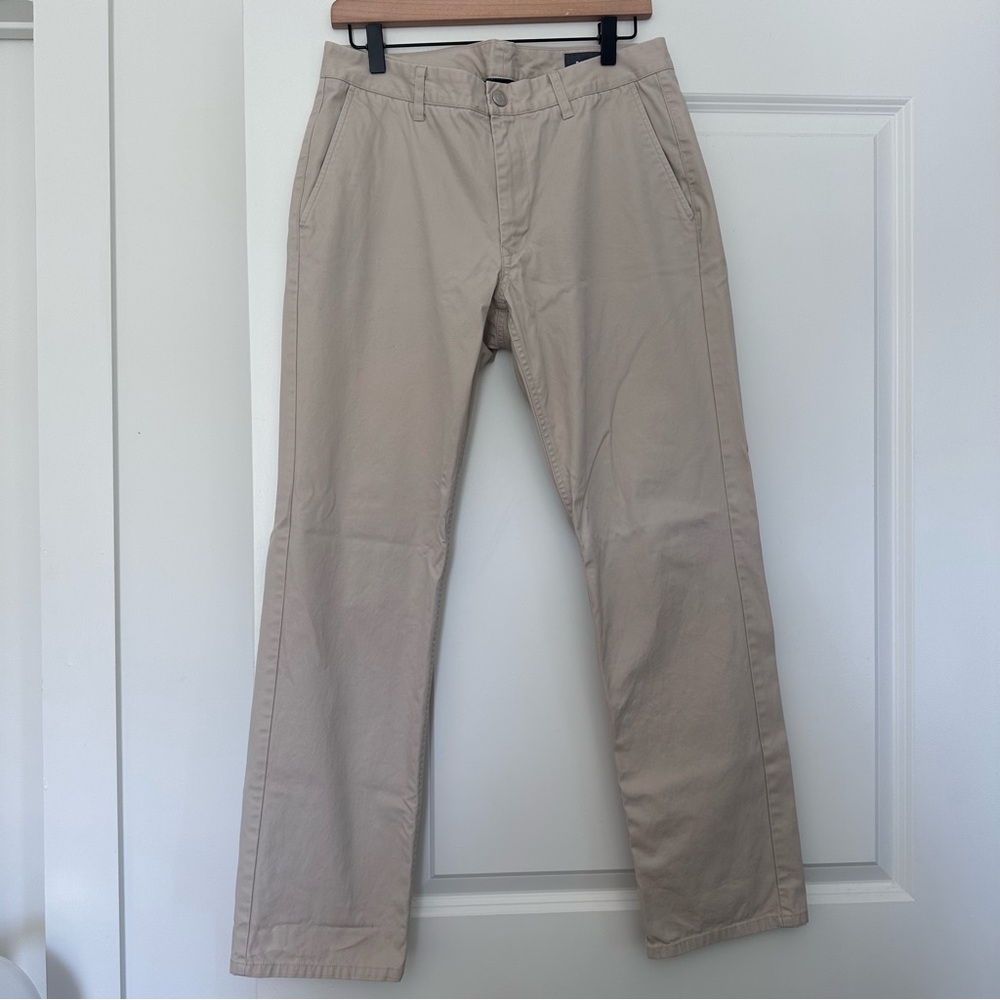 Bonobos (32/30) Slim Fit Chinos in Light Neutral Khaki Color- Versatile Pants